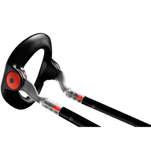 Male Edge Pro device with black and red adjustable rods and ergonomic base